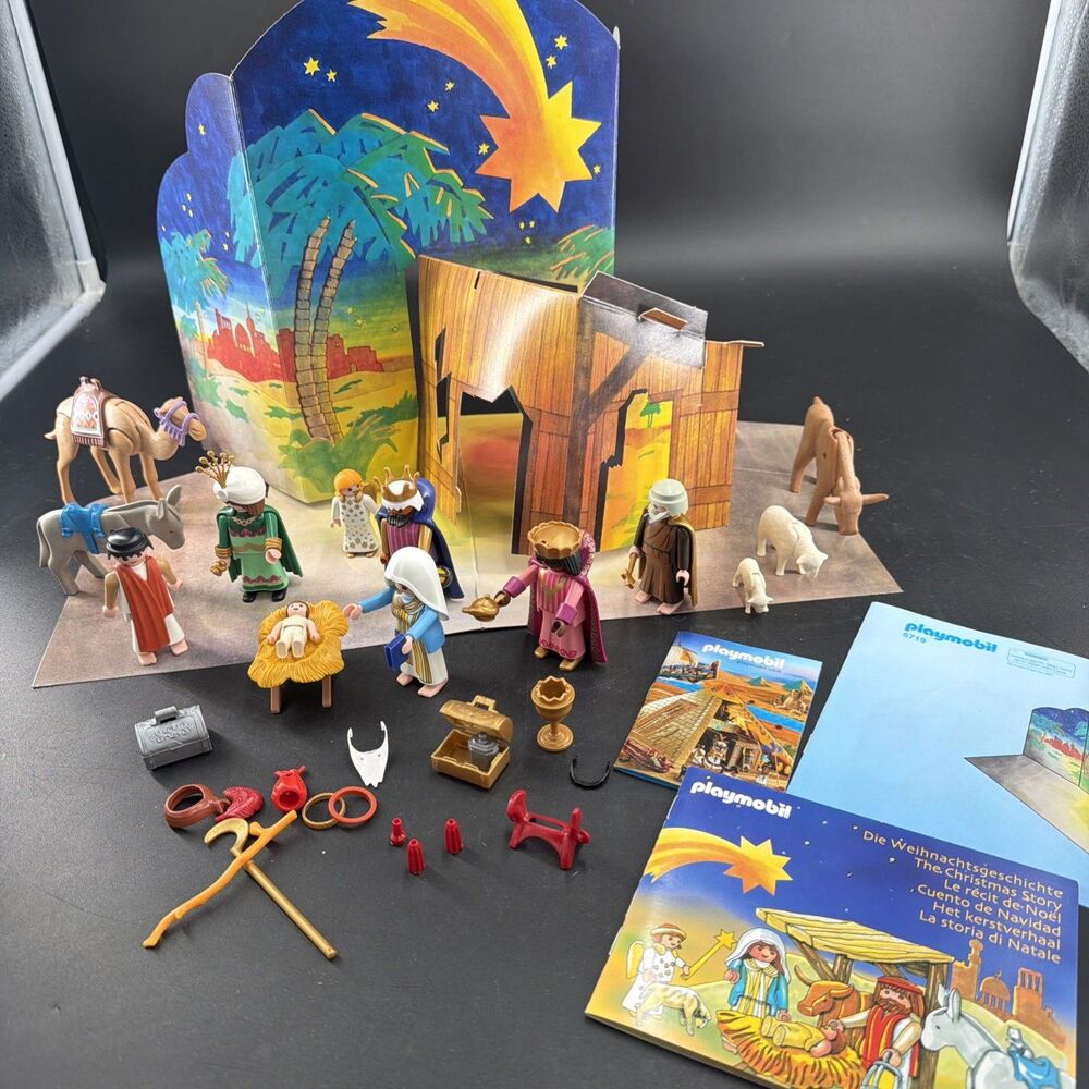 VTG Playmobil 5719 Nativity Set 2002 Christmas Decor Kids Toy Religious Play Set